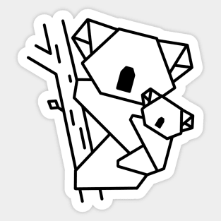 Origami koala Sticker